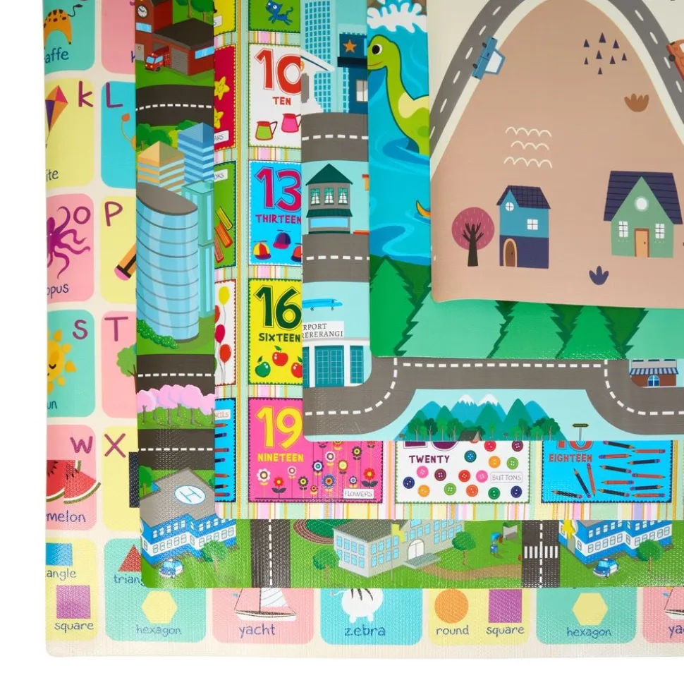 Excellerations® Printed Foam Floor Playmats, Set of 6