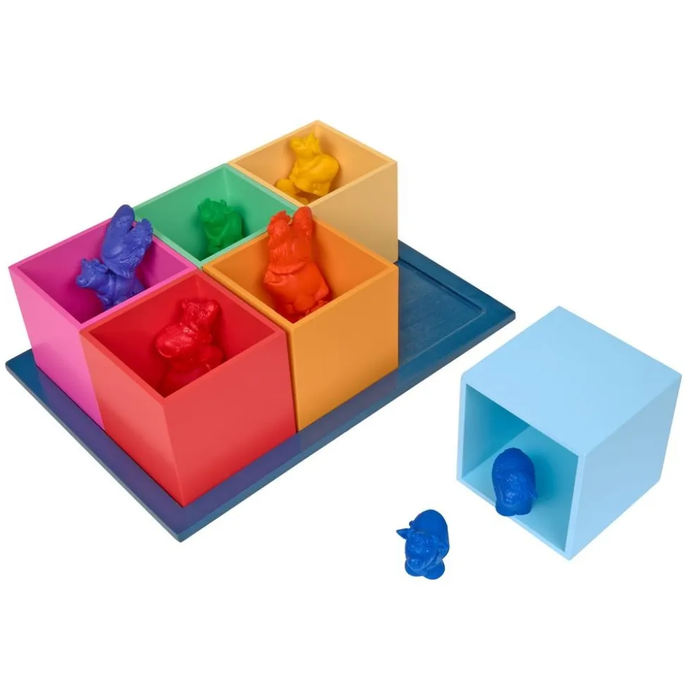 Excellerations® Rainbow Wooden Sorting Boxes & Jumbo Farm Counters Kit