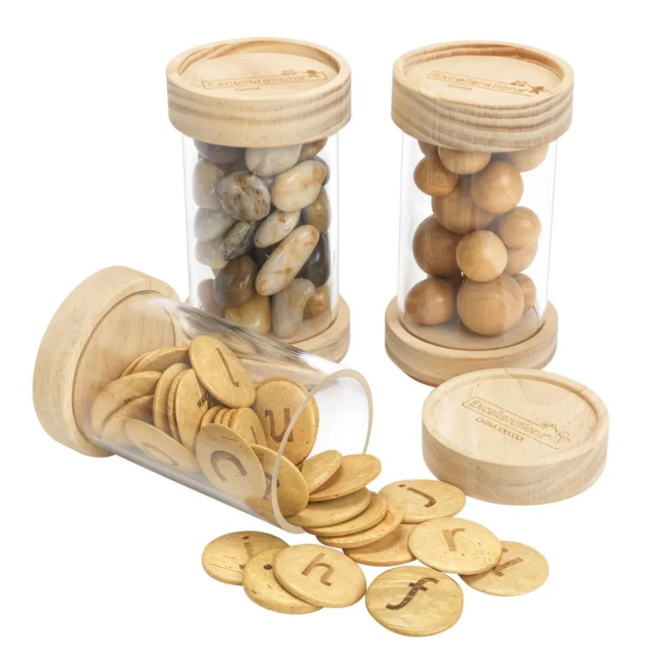 Excellerations® Refillable Stacking Tubes - Set of 6