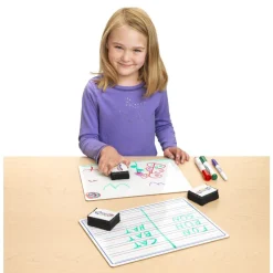 Excellerations® Reversible Dry-Erase Boards with Erasers - Set of 10