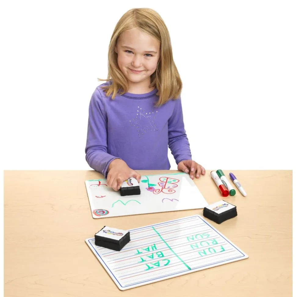 Excellerations® Reversible Dry-Erase Boards with Erasers - Set of 10