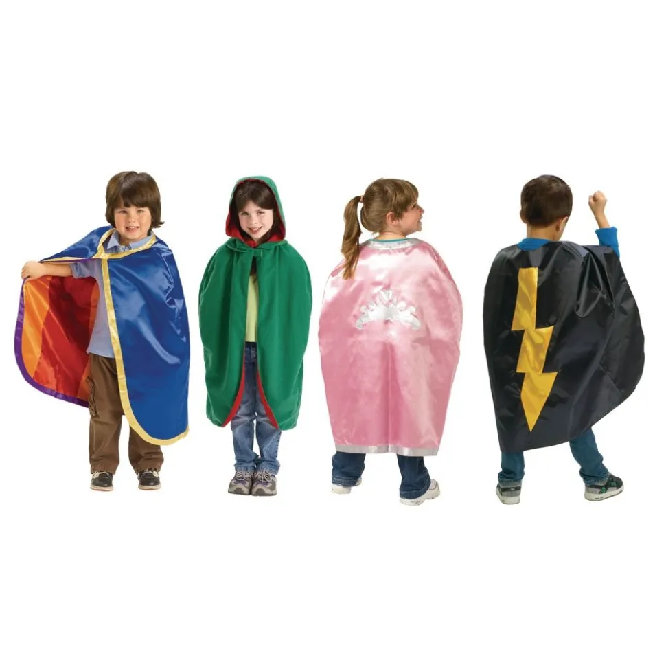Excellerations® Reversible Fabric Capes - Set of 4
