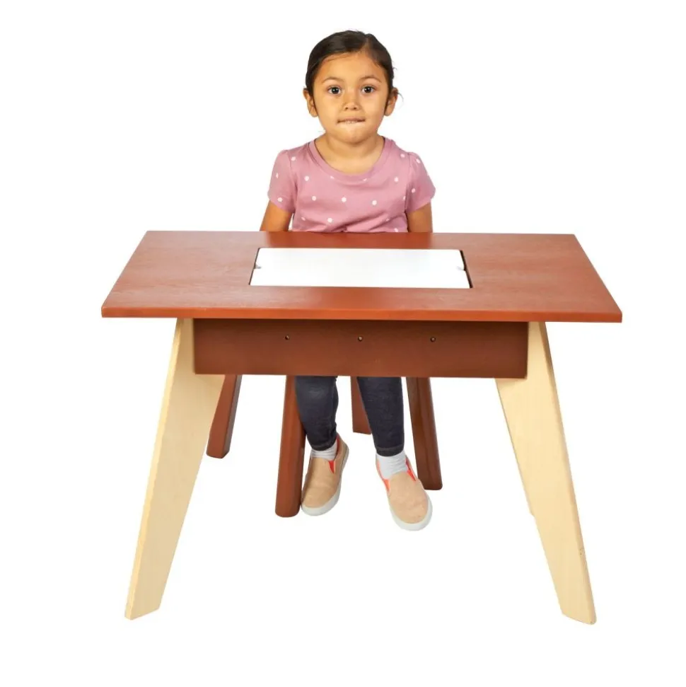 Excellerations® Rubberwood Sensory Table with Chair