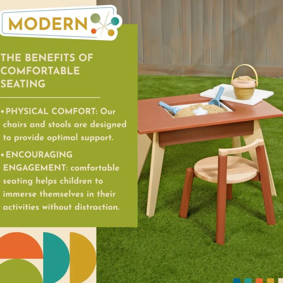 Excellerations® Rubberwood Sensory Table with Chair