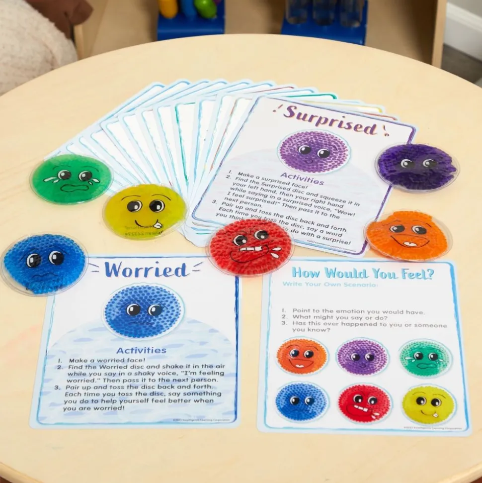 Excellerations® Sensory Gel Bead Emotions Discs Activity
