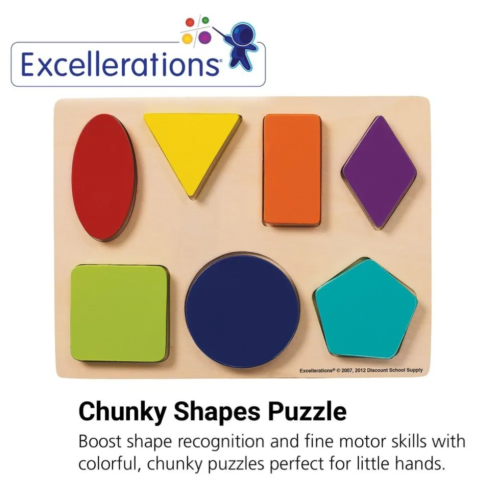 Excellerations® Shapes Chunky Puzzles