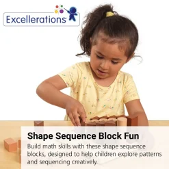 Excellerations® Shape Sequence Blocks - 21 Pieces