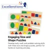 Excellerations® Size and Shape Puzzles - Set of 6
