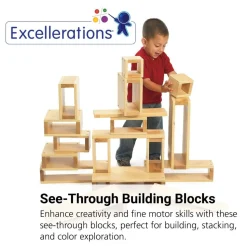 Excellerations® Small See-Through Blocks - Set of 18