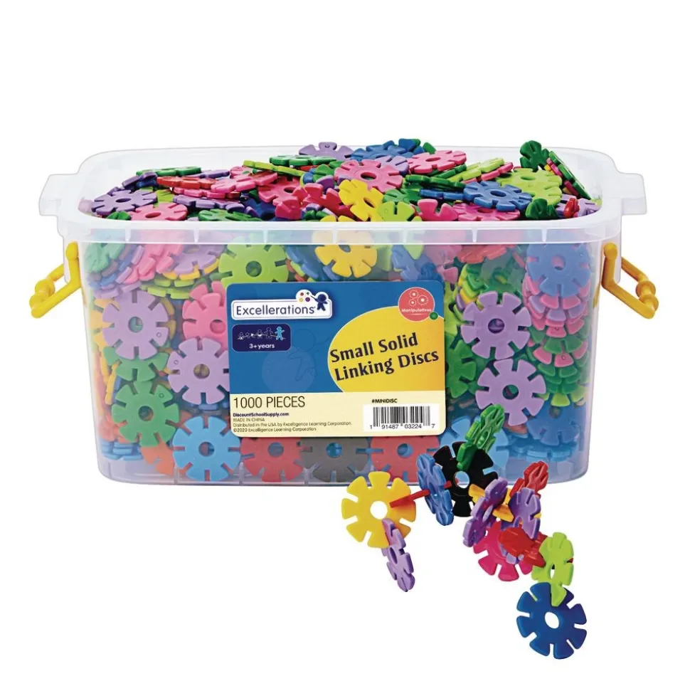 Excellerations® Small Solid Linking Discs - 1000 Pieces