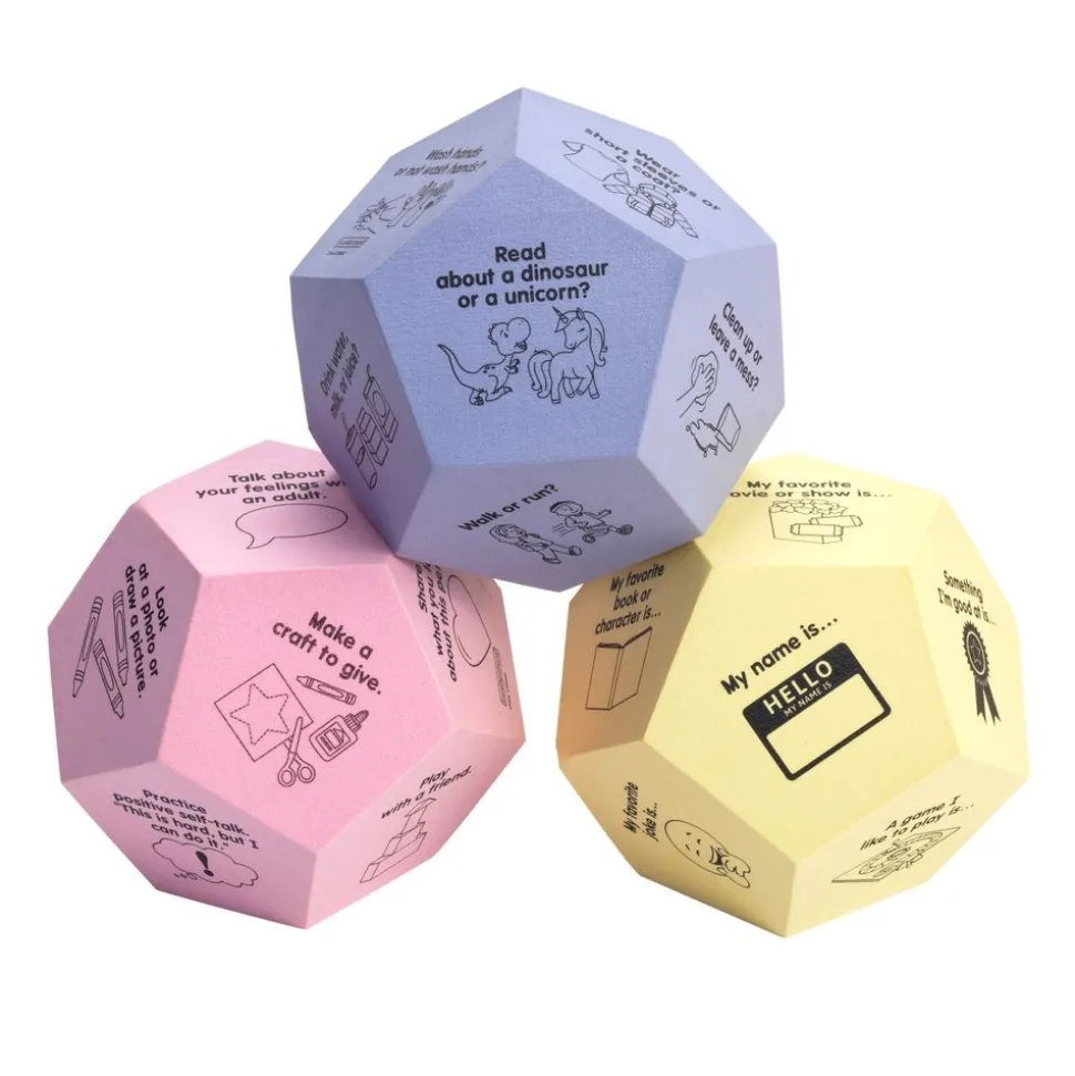 Excellerations® Social-Emotional Learning Emotions Dice Kit: Missing Someone, Decision Making Skills and Developing Self-Confidence