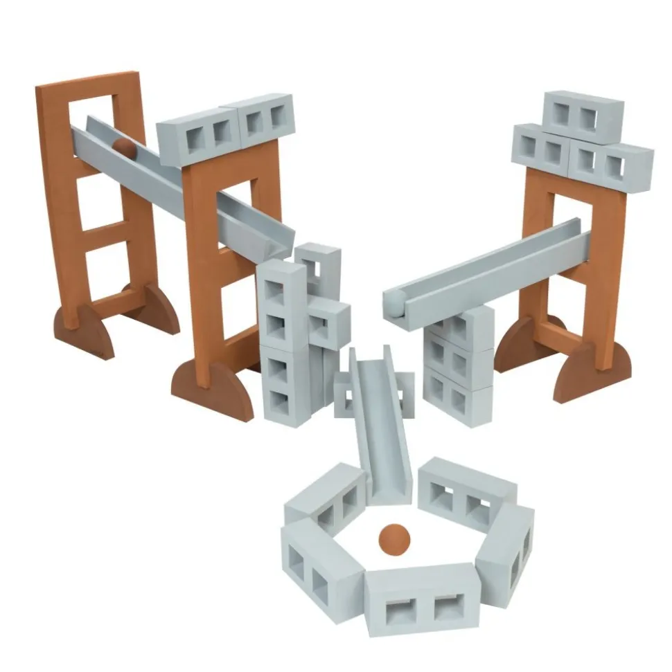 Excellerations® Soft Build n' Play™ Giant Ramp Set & Masonry Kit - 40pcs