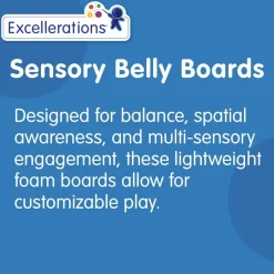 Excellerations® Soft Build n' Play™ Foam Sensory Belly Boards and Discs - set of 5
