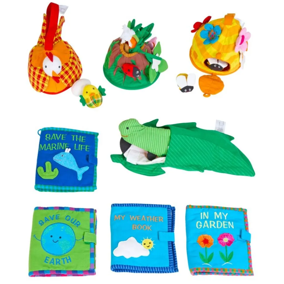 Excellerations® Soft Life Cycles and Books, Set of 8