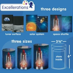 Excellerations® Space Blocks & Cylinders - Set of 36