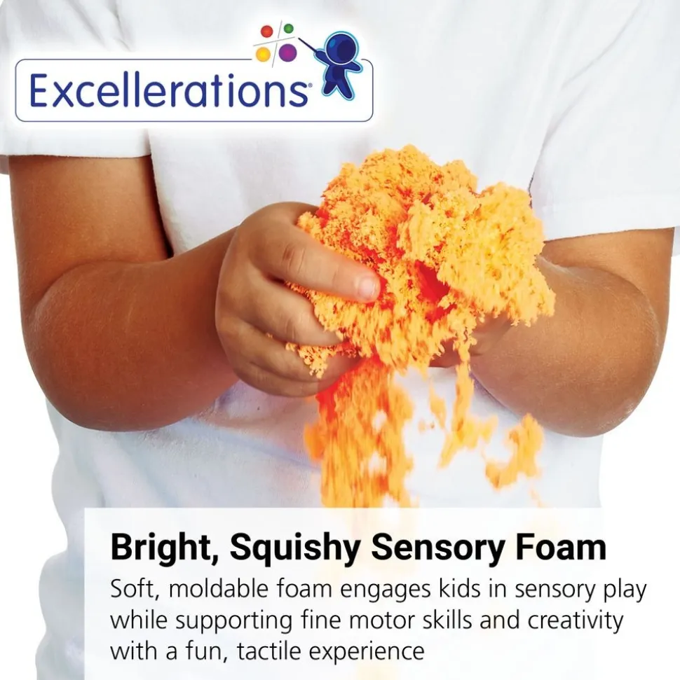 Excellerations® Spectacular Sensory Foam - Orange, 1.1 lb.