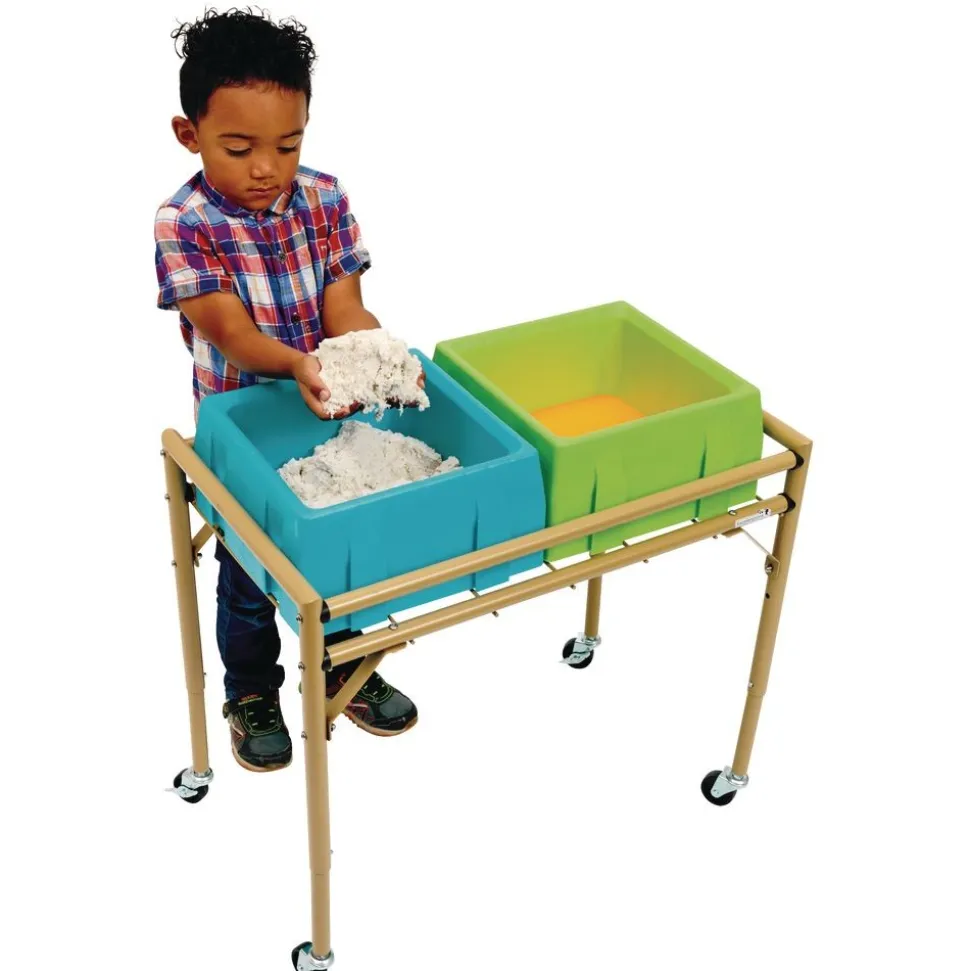 Excellerations® 2-Station Sensory Sand Table with Lids