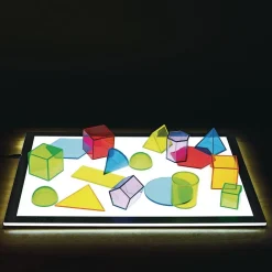 Excellerations® STEM Translucent Shapes set with Activity Cards 71 Pieces