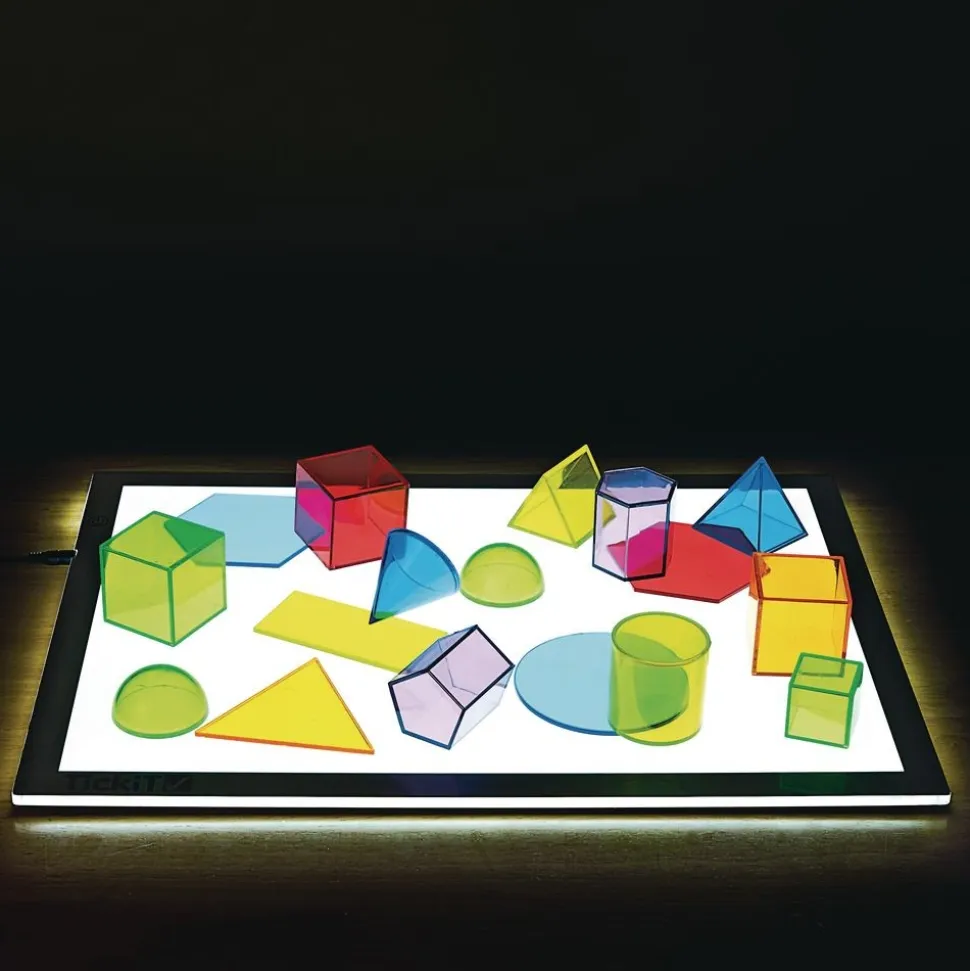 Excellerations® STEM Translucent Shapes set with Activity Cards 71 Pieces