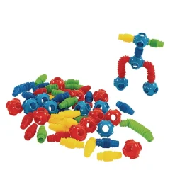 Excellerations® Stretchy Tubes and Connectors - 60 Pieces