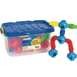 Excellerations® Stretchy Tubes and Connectors - 60 Pieces