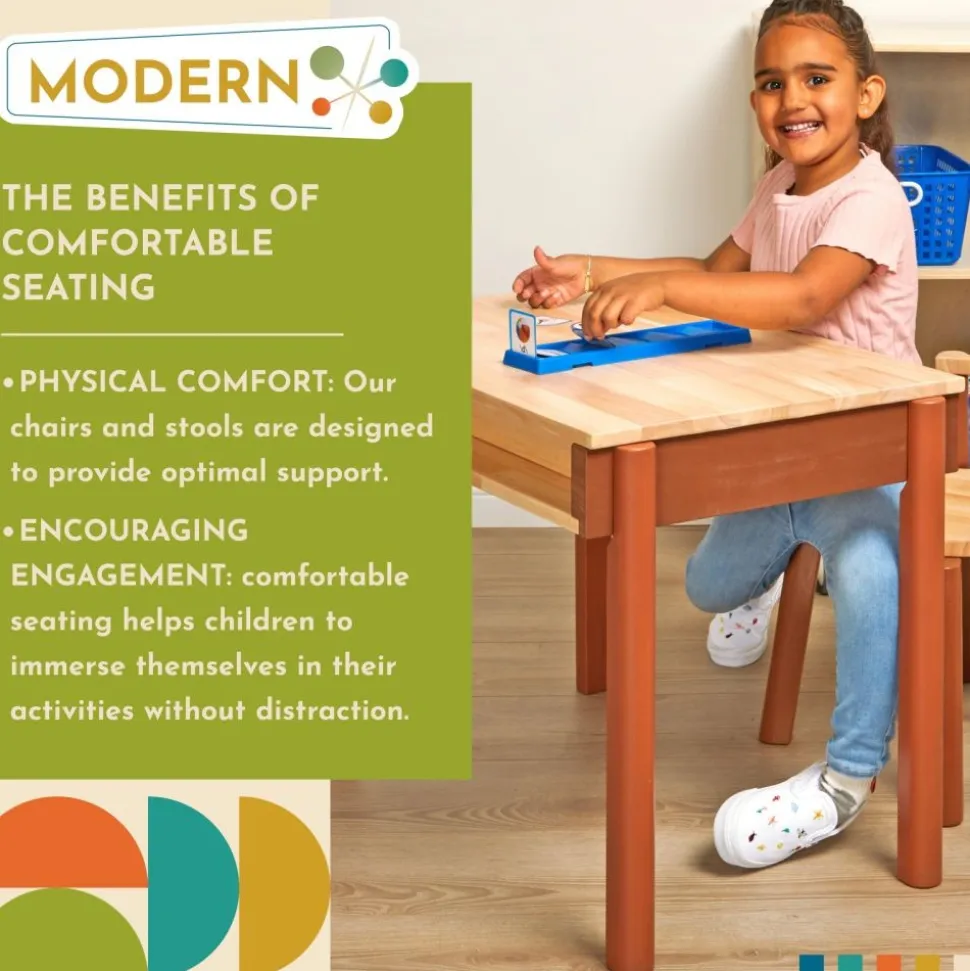 Excellerations® Sustainable Rubberwood Desk (Preschool Height)