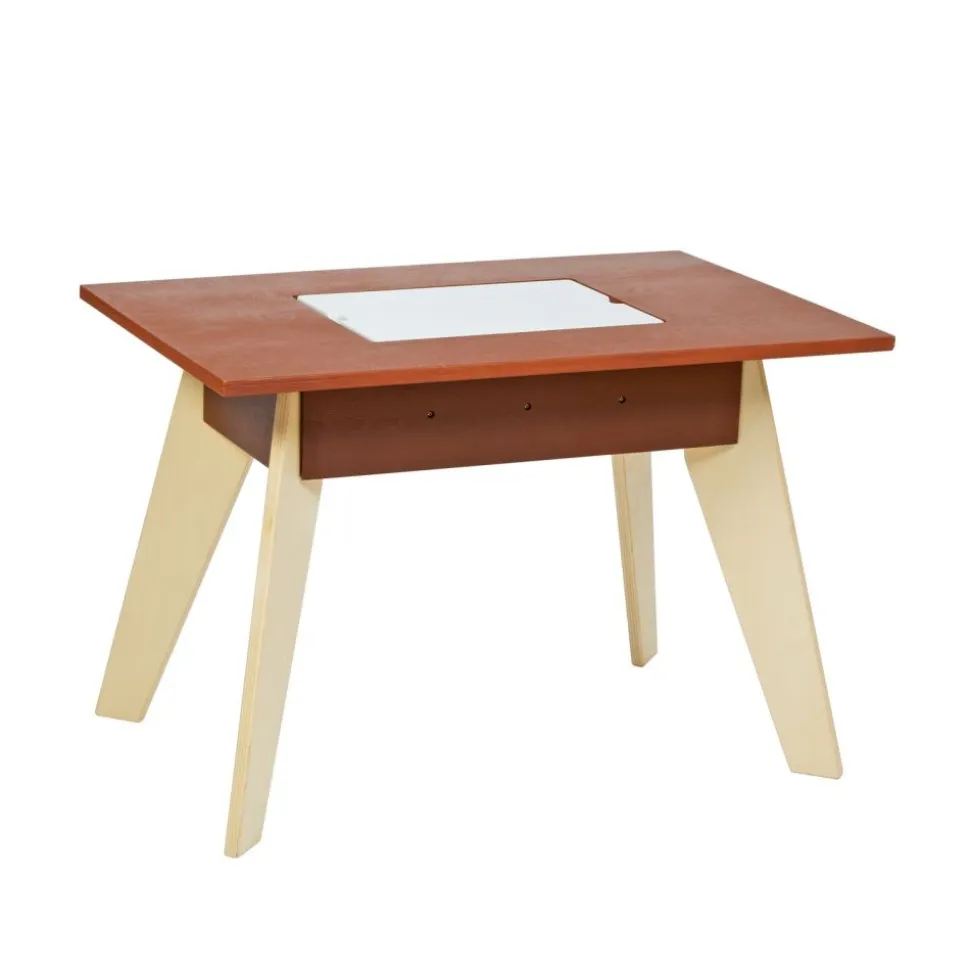 Excellerations® Sustainable Rubberwood Sensory Table with Lid