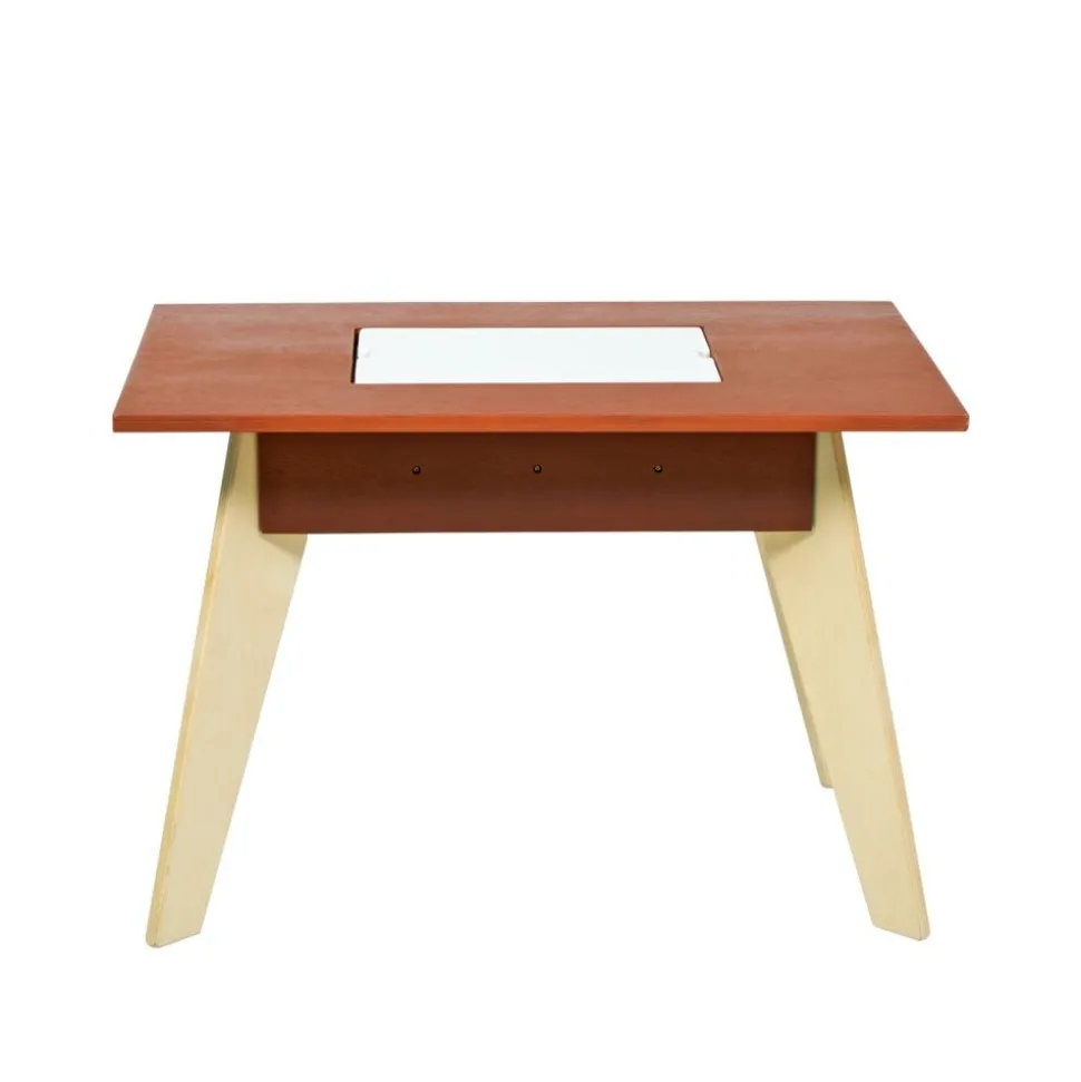 Excellerations® Sustainable Rubberwood Sensory Table with Lid