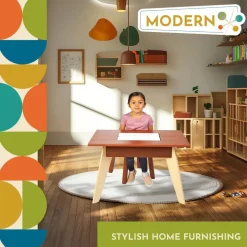 Excellerations® Sustainable Rubberwood Sensory Table with Lid