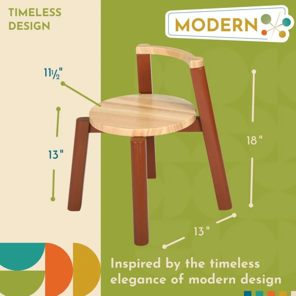 Excellerations® Sustainable Rubberwood Chair (Preschool Height)