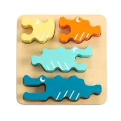 Excellerations® Sustainably Harvested Rubberwood Crocodile Puzzle