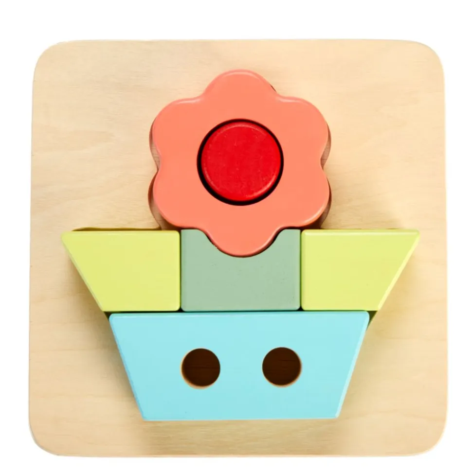 Excellerations® Sustainably Harvested Rubberwood Flower Puzzle