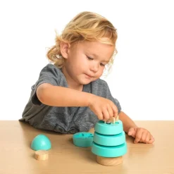 Excellerations® Sustainably Harvested Rubberwood Stacking Play Toys