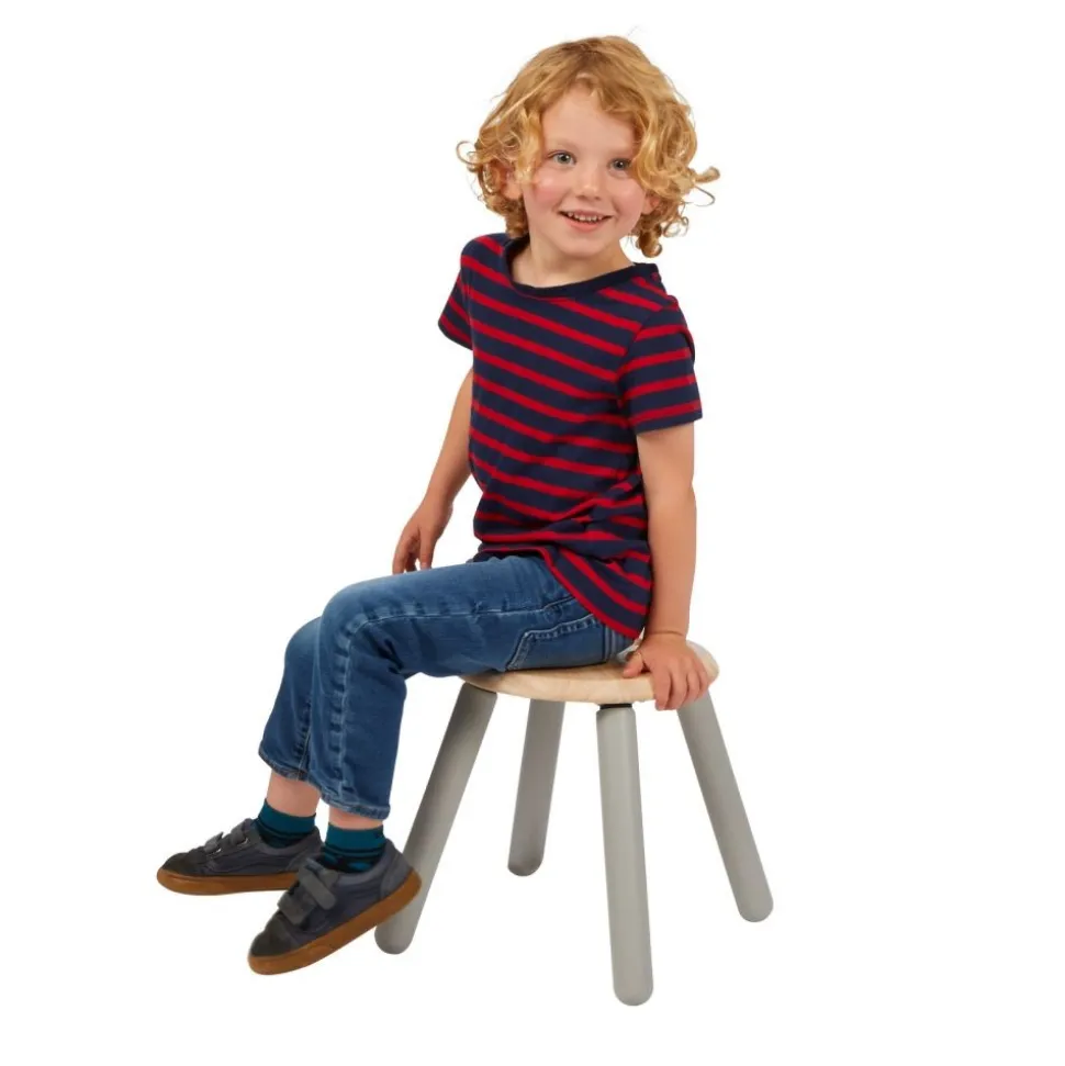 Excellerations® Sustainably Harvested Rubber Wood Emotions Stool - Sad