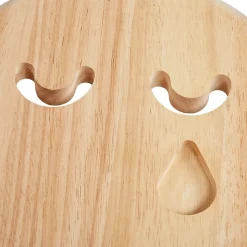 Excellerations® Sustainably Harvested Rubber Wood Emotions Stool - Sad