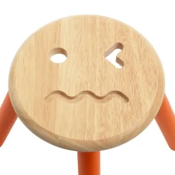 Excellerations® Sustainably Harvested Rubber Wood Emotions Stool - Set of 2 Emotions, Love and Angry