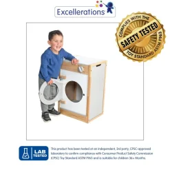Excellerations® Sustainably Harvested Rubberwood Modern Washer