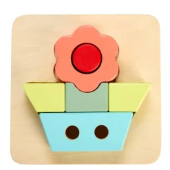 Excellerations® Sustainably Harvested Rubberwood Kids Puzzles