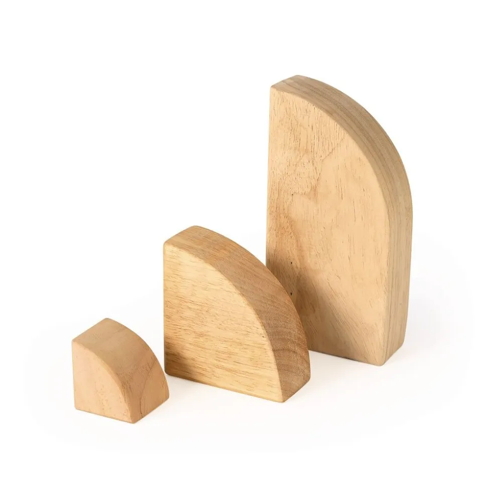 Excellerations® Sustainably Harvested Rubberwood Floor Unit Blocks - Set of 162