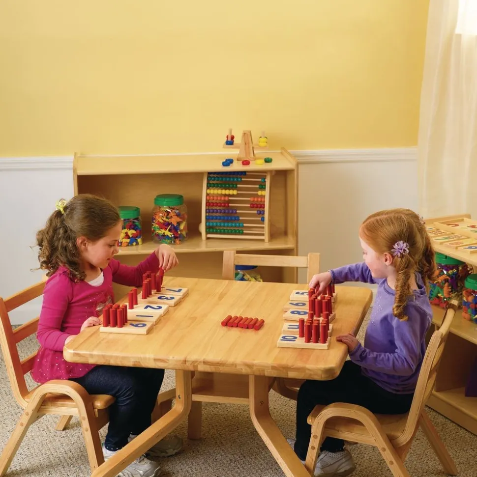Excellerations® Sustainably Harvested Rubberwood Peg Number Boards