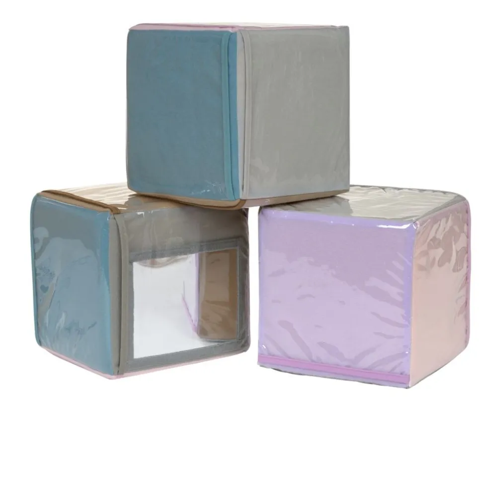 Excellerations® TenderTots™ Calming Photo Cubes w/ Mirror - Set of 3