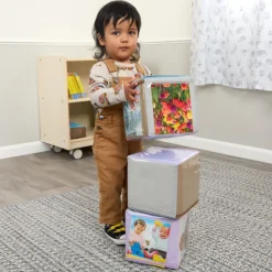 Excellerations® TenderTots™ Calming Photo Cubes w/ Mirror - Set of 3