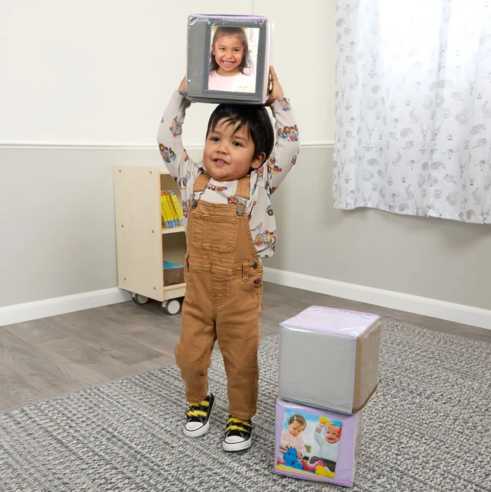 Excellerations® TenderTots™ Calming Photo Cubes w/ Mirror - Set of 3