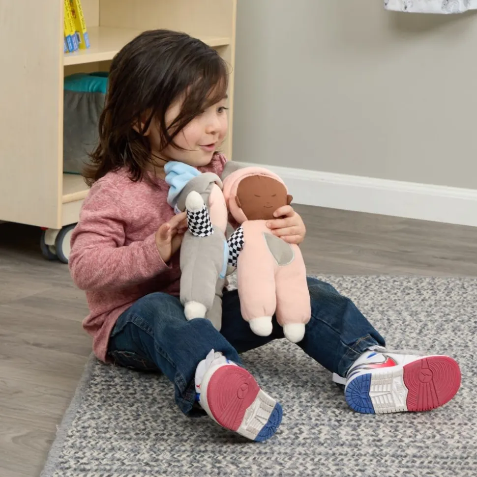Excellerations® TenderTots™ Calming Multicultural 12" Plush Baby Dolls - 4 Dolls