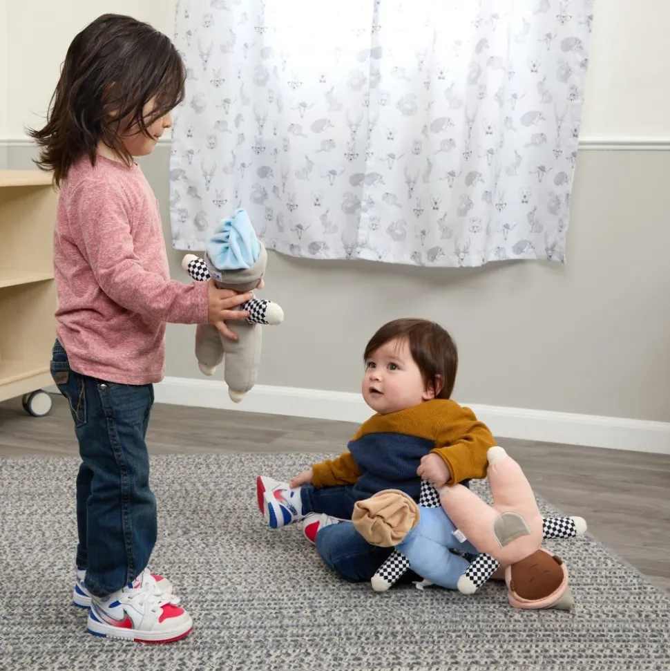 Excellerations® TenderTots™ Calming Multicultural 12" Plush Baby Dolls - 4 Dolls