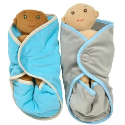 Excellerations® TenderTots™ Calming Plush Baby Dolls With Swaddle Blanket & Diaper - 12 Pieces