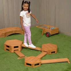 Excellerations® TerraTough™ Outdoor Interlocking Nesting Steps & Balance Beams