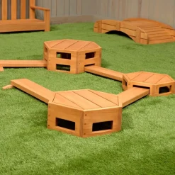 Excellerations® TerraTough™ Outdoor Interlocking Nesting Steps & Balance Beams