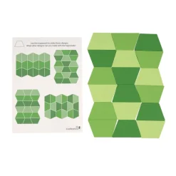 Excellerations® Tessellations Math Activity Set - 114 pieces with Storage