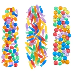 Excellerations®ThinkTotes™ Light Table Math Activity Sets: Food, Fish, & Gems 303pcs